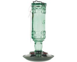 Perky-Pet® Antique Glass Bottle Hummingbird Feeder - Antique Green