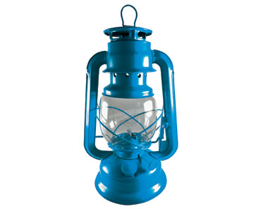 V&O Indoor/Outdoor 11 inch Lantern - Blue