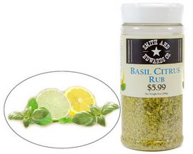 Smith & Edwards Basil Citrus Rub - 8 oz