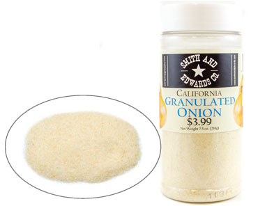 Smith & Edwards® Granulated California Onion 7.5oz