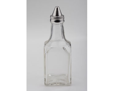 Libertyware® 6 oz. Square Glass Cruet with Tapered Cap