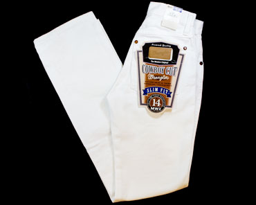 Get your Wrangler Women's White Cowboy Cut Slim Fit Jean at Smith & Edwards!