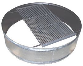 48 in. Steel Fire Ring with Removable Grate
