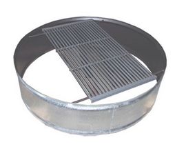 36 in. Steel Fire Ring with Removable Grate