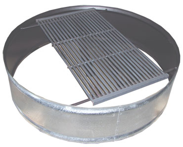 48 in. Steel Fire Ring with Removable Grate