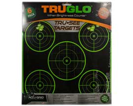 TruGlo TruSee 5 - Bullseye Splatter Target - Pack of 6