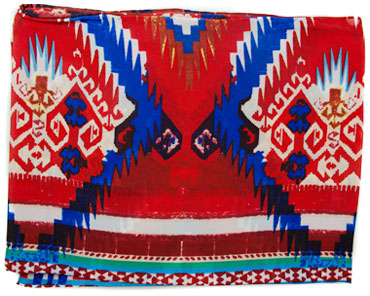 Wyoming Traders® 34.5 in. Aztec Wild Rag - Red/Blue