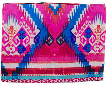Wyoming Traders® 34.5 in. Aztec Wild Rag - Pink/Blue