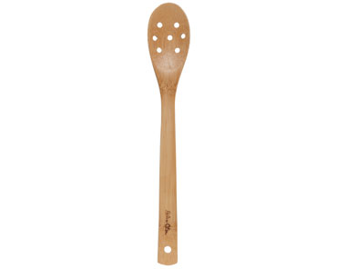 Helen Chen® Natural Bamboo 12 in. Pierced Spoon