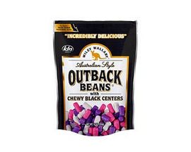 Wiley Wallaby® Australian Style Outback Beans Candy-Coated Liquorice Bites - Black Center