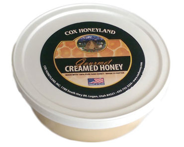 Cox 12oz Natural Creamed Utah Honey Tub
