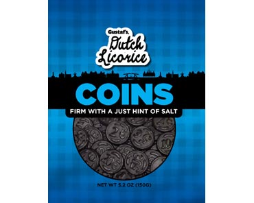 Gustaf's® Dutch Licorice 5.2 oz. Salted Licorice Coins