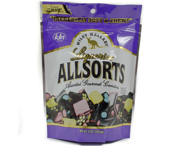 Wiley Wallaby® Liquorice Allsorts 8 oz. Assorted Gourmet Candy Bites