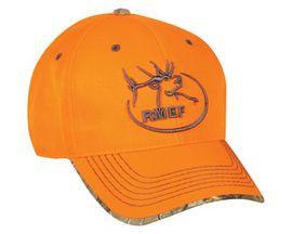 Rocky Mountain Elk Foundation® Center Logo Cotton Snapback Hat - Blaze Orange