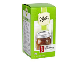 Ball® Regular Mouth Canning Lids with Bands - Box of 12