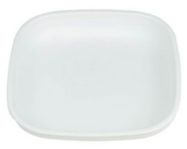 Re-Play® 7 in. Recycled Plastic Flat Plate - White
