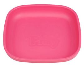 Re-Play Recycled Plastic Bright Pink Flat Plate