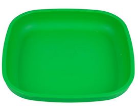 Re-Play® 7 in. Recycled Plastic Flat Plate - Kelly Green