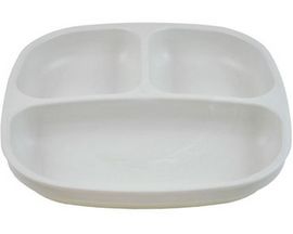 Re-Play® 7 in. Recycled Plastic Divided Plate - White