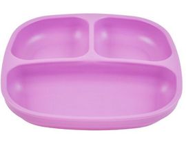 Re-Play Recycled Plastic Purple Divided Plate