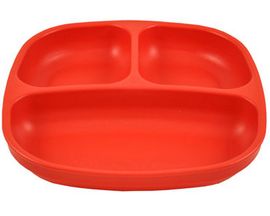 Re-Play Recycled Plastic Red Divided Plate