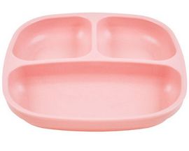 Re-Play® 7 in. Recycled Plastic Divided Plate - Blush Pink