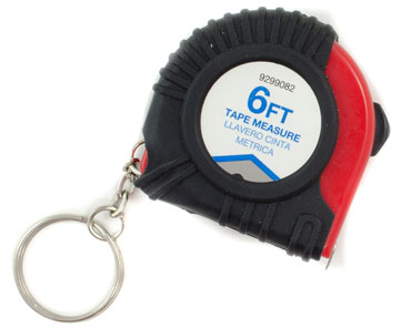 6-Foot Keychain Measuring Tape