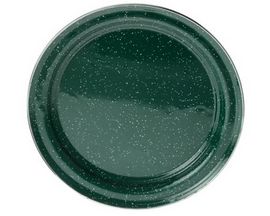 GSI Outdoors Enamelware Pioneer 10.5" Plate - Dark Green