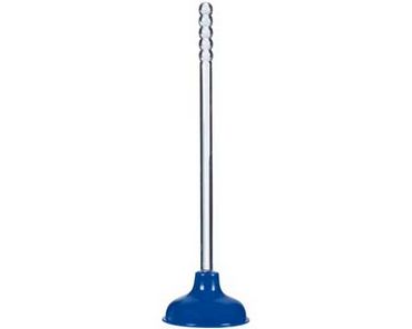 Designer Toilet Plunger - Blue