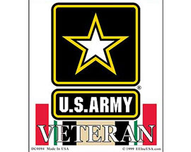 Eagle Emblems 3-1/4" U.S. Army Iraqi Freedom Veteran Sticker