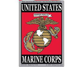 Eagle Emblems 3" x 4" U.S. Marines Corps Logo Sticker