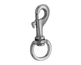 Partrade® #225 Round-End Bolt Snap with Swivel - Nickel Plated