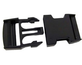 Walsall Hardware Black Nylon Side Release Buckle #1200 - Pick Your Size