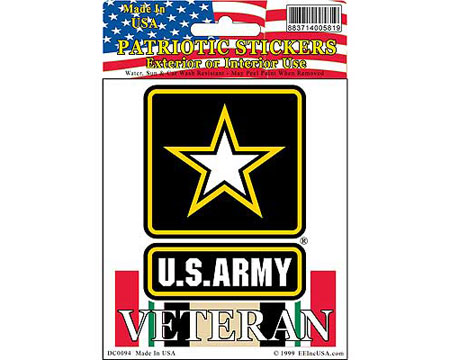 Eagle Emblems 3-1/4" U.S. Army Iraqi Freedom Veteran Sticker