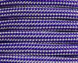 Acid Purple Silver Stripe 550 Paracord - 100 Feet