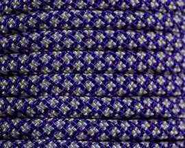 S&E Brand® Acid Purple & Silver Diamonds 550 Paracord - 100 Feet