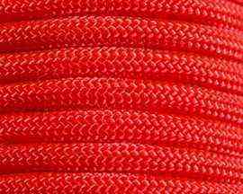 S&E Brand® Neon Orange Fish & Fire 550 Paracord - 100 Feet