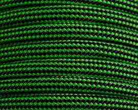 Neon Green & Black Striped 550 Paracord - 100 Feet