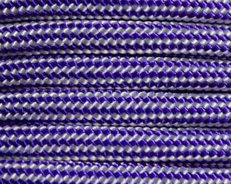S&E Brand® Acid Purple Silver Stripe 550 Paracord - 100 Feet