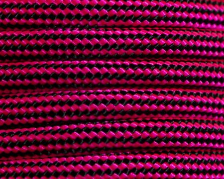S&E Brand® Neon Pink & Black Striped 550 Paracord - 100 Feet