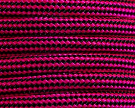 S&E Brand® Neon Pink & Black Striped 550 Paracord - 100 Feet