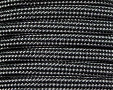S&E Brand® Silver Gray & Black Striped 550 Paracord - 100 Feet