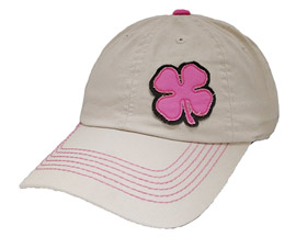 Black Clover® Lucky Girl™ No. 1 Adjustable Hat - Tan / Pink