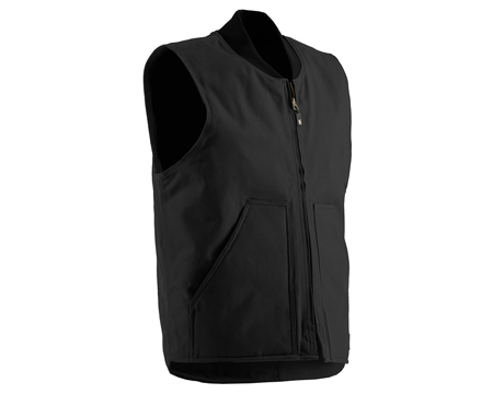 Berne® Men's Heritage Quilt-Lined Duck Work Vest - Black