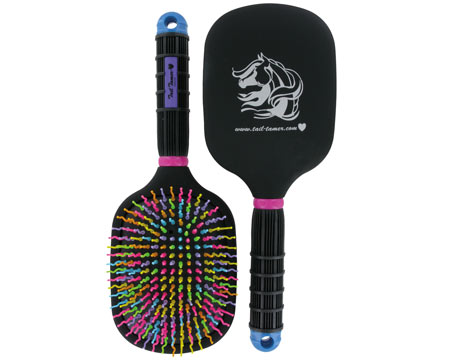 Tail-Tamer Rainbow Paddle Brush