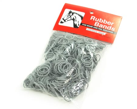 Partrade Grey Rubber Braid Bands