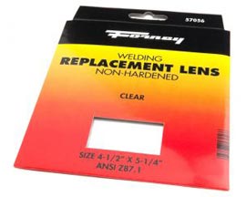 Forney® Clear Glass Welding Lens - 4.5" x 5.25"