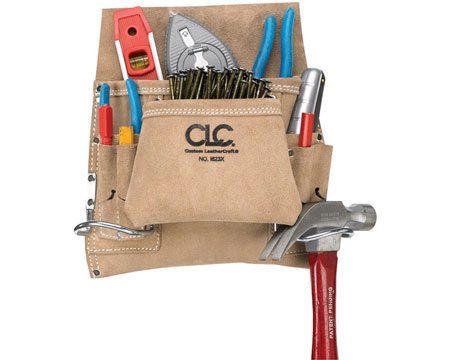 Custom LeatherCraft® 8 Pocket Carpenter's Nail & Tool Bag