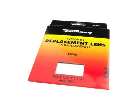 Forney® Clear Glass Welding Lens - 4.5" x 5.25"