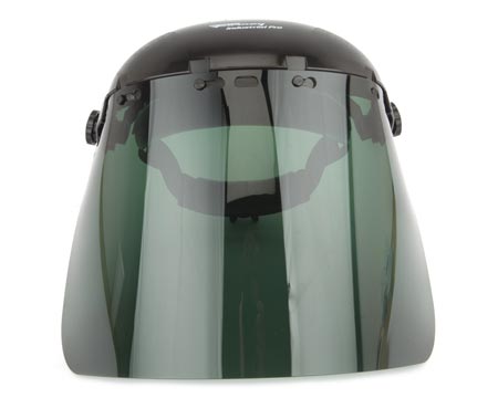 Forney® Green Face Shield with Ratchet Headgear